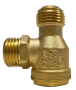 Клапан обратный правый 1/2"Mх1/2"Mх1/8"F